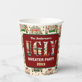 Vasos De Papel Fiesta de suéter feo