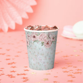 Vasos De Papel Fiesta de té de despedida de soltera vintage de pe