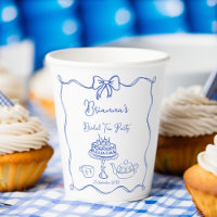 Fiesta de té de novia dibujado a mano con mano