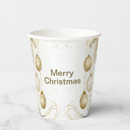 Vasos De Papel Fiesta de vacaciones de los Navidades de los Ornam