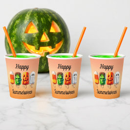 Vasos De Papel Fiesta de verano de Halloween de Summerween