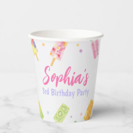 Vasos De Papel Fiesta de verano de helado de popsicle