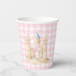 Vasos De Papel Fiesta del Castillo de Arena Preppy Watercolor Bea