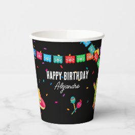 Vasos De Papel Fiesta del Día del Aniversario del Tema Mexicano