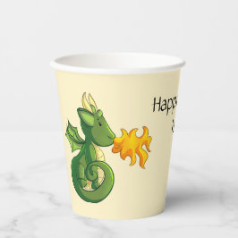 Vasos De Papel Fiesta Dragon