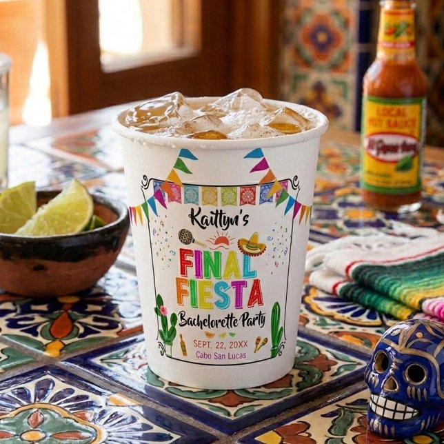Vasos De Papel Fiesta Final Mexicana de Despedida de Soltera (Subido por el creador)