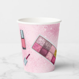 Vasos De Papel Fiesta Glam Chica Birday Party Salon Paper Cup