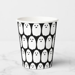 Vasos De Papel Fiesta Halloween Cute Ghosts