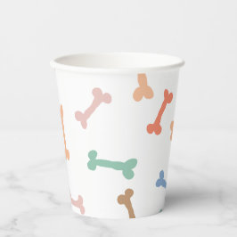 Vasos De Papel Fiesta hueso de perro colorido