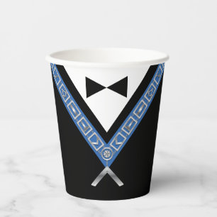 Vasos De Papel Fiesta masonic Masters Jewel Tux Template Freemaso