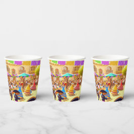 Vasos De Papel Fiesta Mexicana