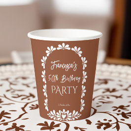 Vasos De Papel Fiesta mexicana fiesta terracotta talavera