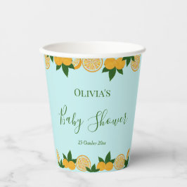 Vasos De Papel Fiesta naranja Fruta Bebé Fresco