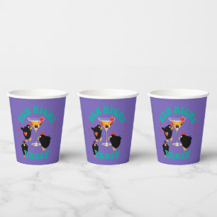 Vasos De Papel Fiesta Nocturna de Gallinas Divertidas Gallina Div