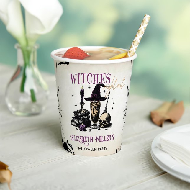 Vasos De Papel Fiesta nocturno de brujas de Halloween (Subido por el creador)