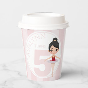 Vasos De Papel Fiesta Personalizada y Reutilizable para Niñas de