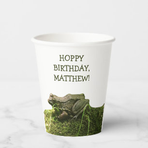 Vasos De Papel Fiesta personalizado de foto de rana