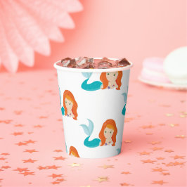 Vasos De Papel Fiesta Pirate naranja de sirenas Cuadros de papel