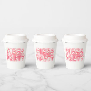 Vasos De Papel Fiesta Pizza