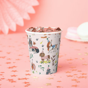 Vasos De Papel Fiesta por el cumpleaños de Pawty Puppy