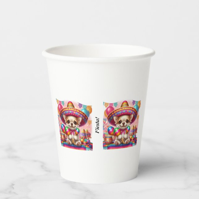 Vasos De Papel Fiesta Puppy (Anverso)