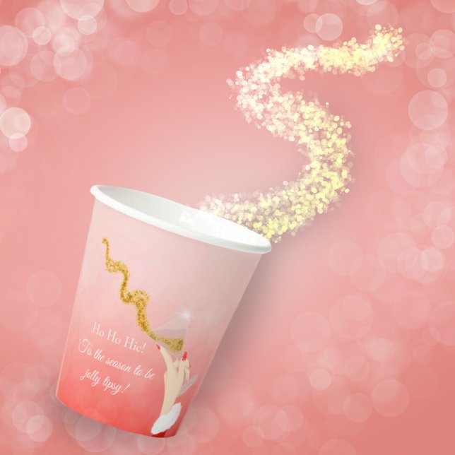 Vasos De Papel Fiesta Purpurina de los Navidades del derrame de v (Subido por el creador)