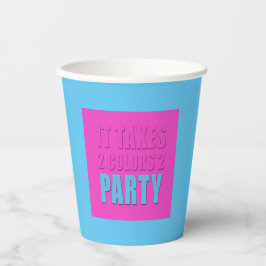 Vasos De Papel Fiesta se lleva dos colores de la Copa de Papel Az