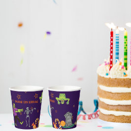 Vasos De Papel Fiesta Zombie Birthday Kids