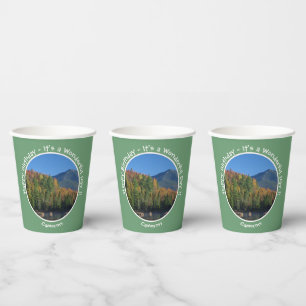 Vasos De Papel Fiestas Whiteface Mountain, Adirondack Autumn