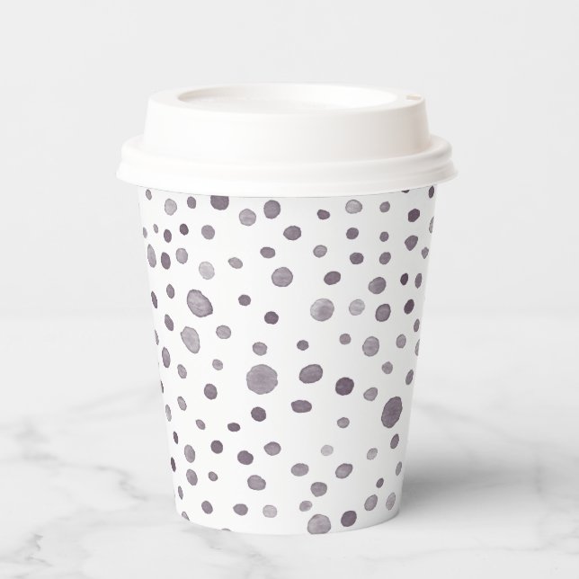 Vasos De Papel Fig Confetti Watercolor Dots Paper Cup (Anverso)