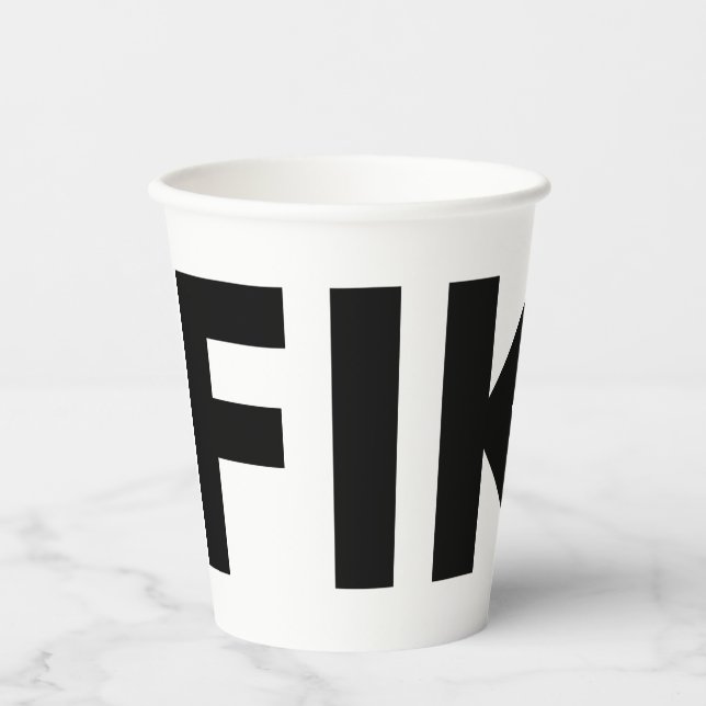 Vasos De Papel Fika Bold (Anverso)
