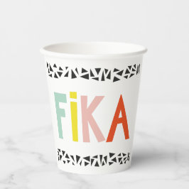 Vasos De Papel Fika Colours Black