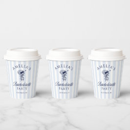 Vasos De Papel Fin de semana de soltera de cóctel dibujado a mano