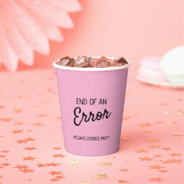 Vasos De Papel Fin de un error