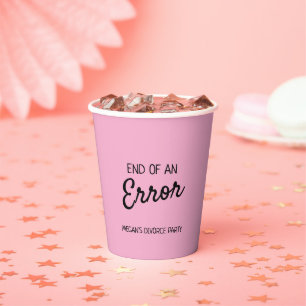 Vasos De Papel Fin de un error