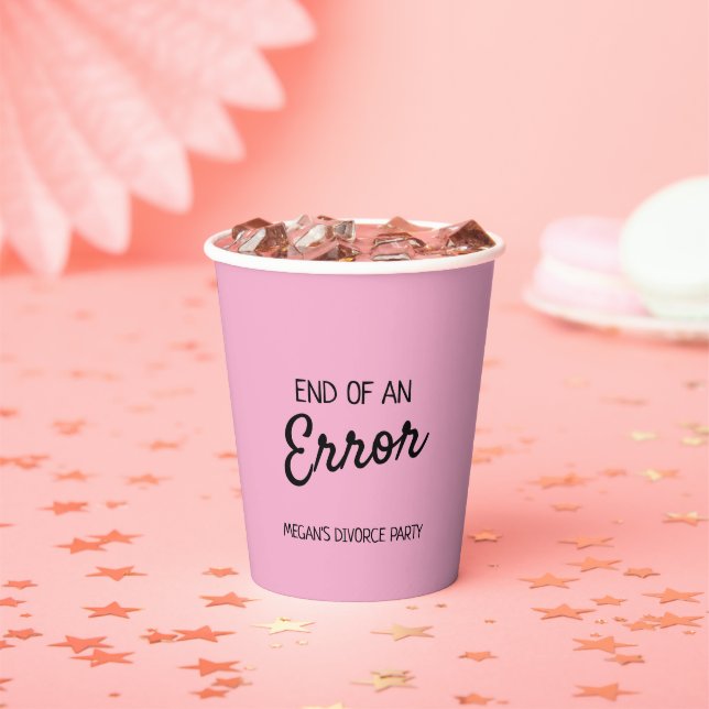 Vasos De Papel Fin de un error (in situ)