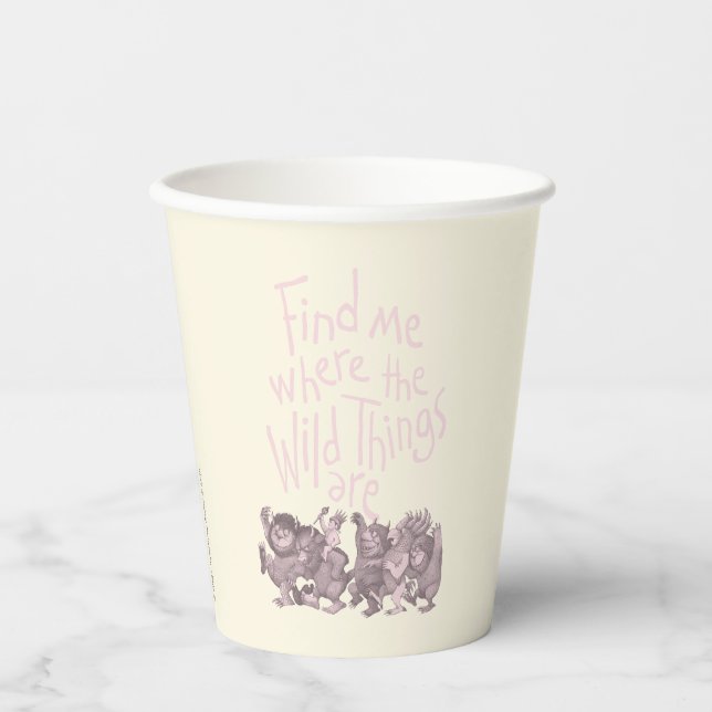 Vasos De Papel Find Me Where the Wild Things Are (Anverso)