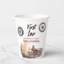 Vasos De Papel First Lap Little Racer 1st Birthday