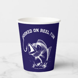 Vasos De Papel Fish-Hooked on Reel Fun