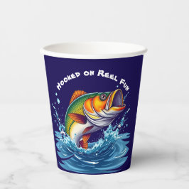 Vasos De Papel Fish-Hooked on Reel Fun