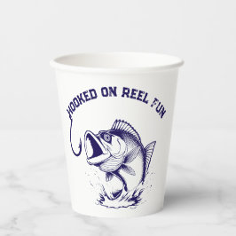Vasos De Papel Fish-Hooked on Reel Fun