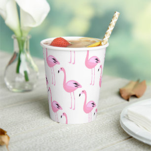 Vasos De Papel Flamencos rosados