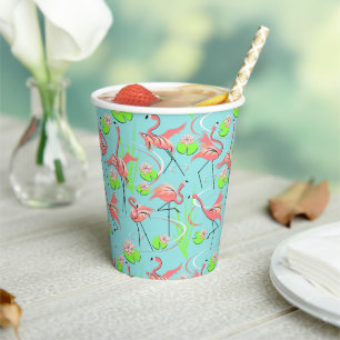 Vasos De Papel Flamingo Fandango