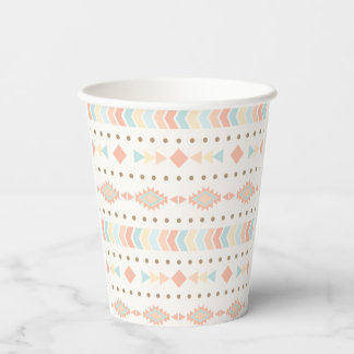 Vasos De Papel Flechas tribales Boho Fiesta taza de papel