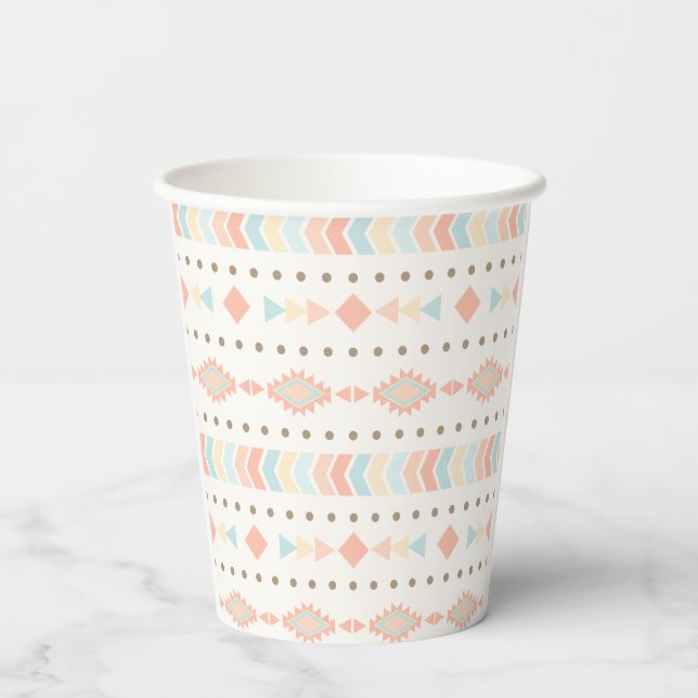Vasos De Papel Flechas tribales Boho Fiesta taza de papel (Reverso )