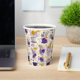 Vasos De Papel Flor bailando 
