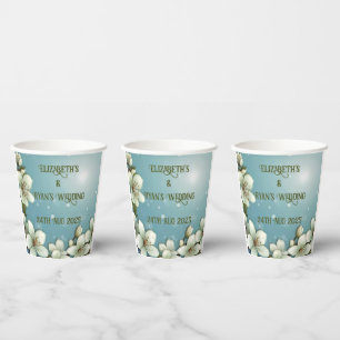 Vasos De Papel Flor de cerezo caprichosa con espárragos
