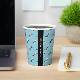 Vasos De Papel Flor de Cerezo, Sakura Rosa, Tu Nombre