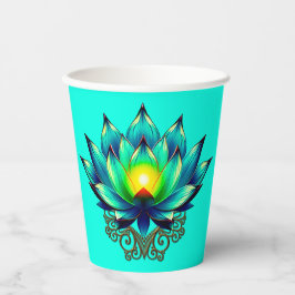 Vasos De Papel Flor de elegancia, Mystic Lotus.