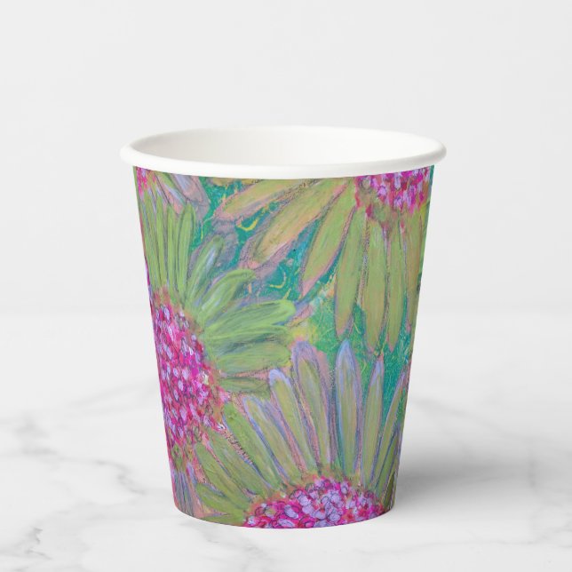 Vasos De Papel Flor grande (Anverso)
